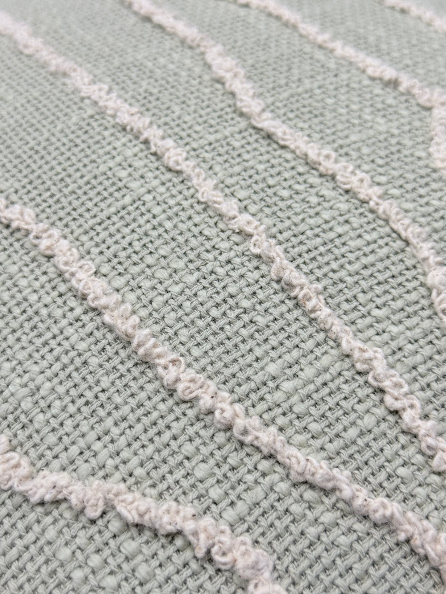 Sage Dune Tassel Cushion Cover