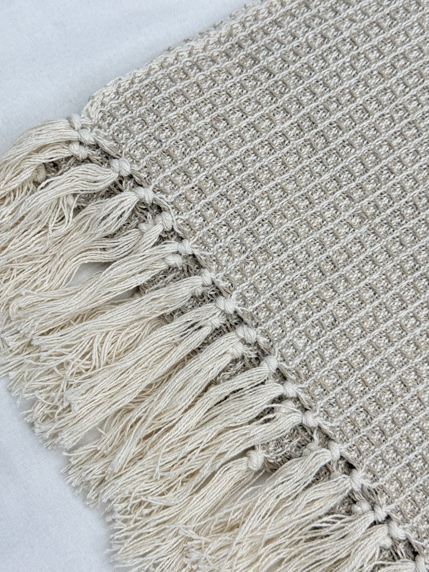 Sand Drift Waffle Throw