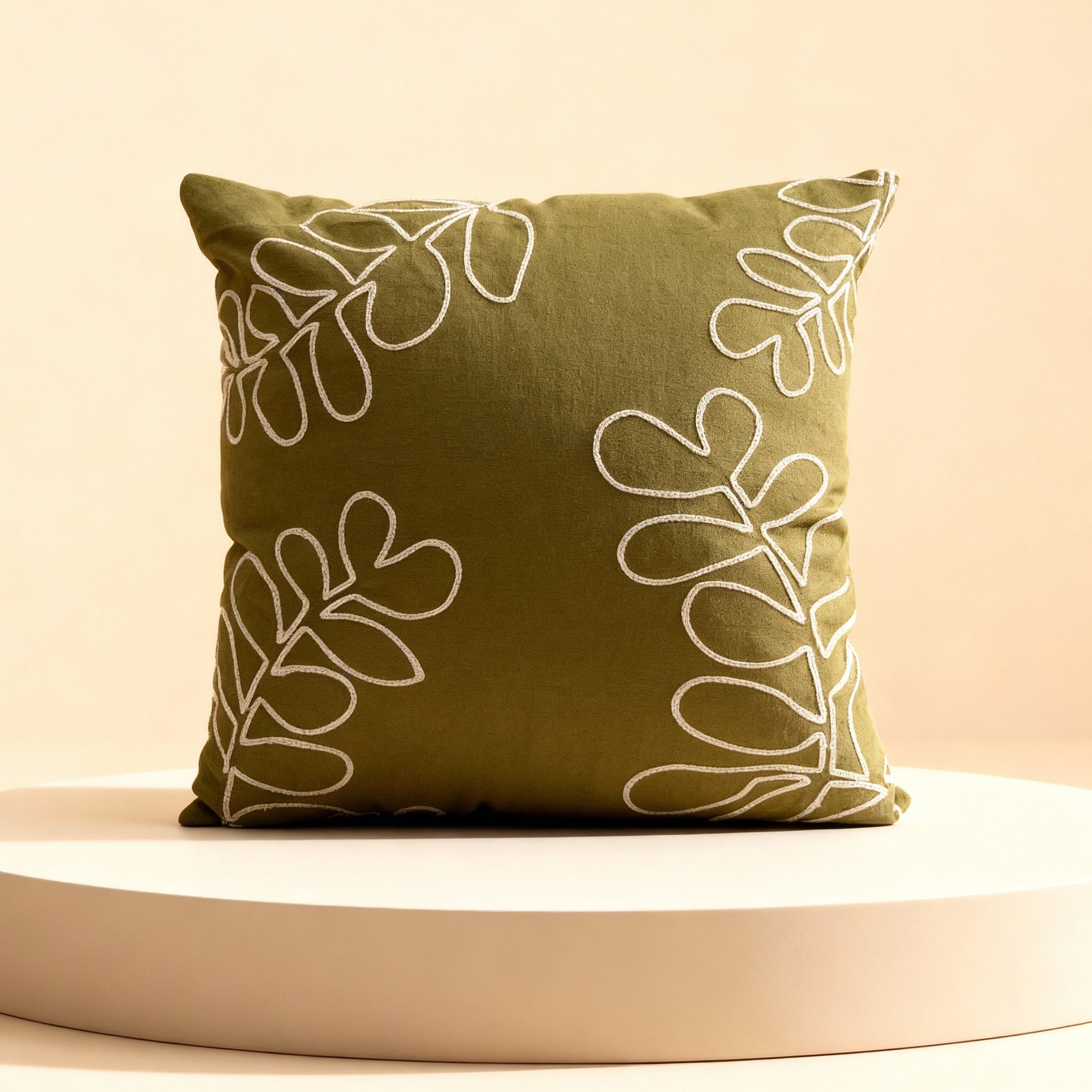 Earthen Bloom Cushion Cover