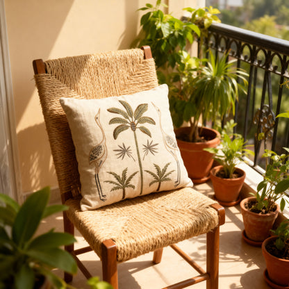 Vintage Flamingo Cushion Cover