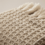 Sand Drift Waffle Throw