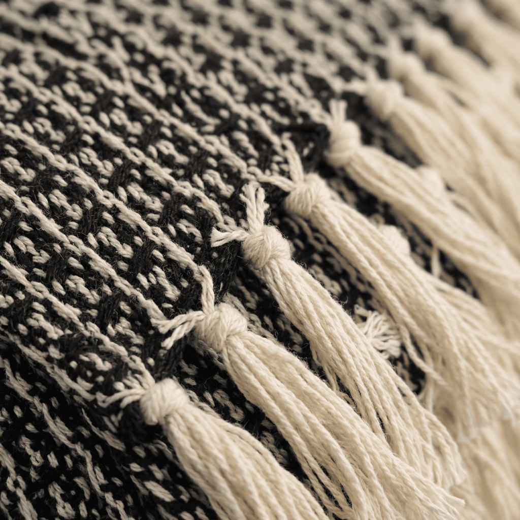 Charcoal Mist Waffle Throw