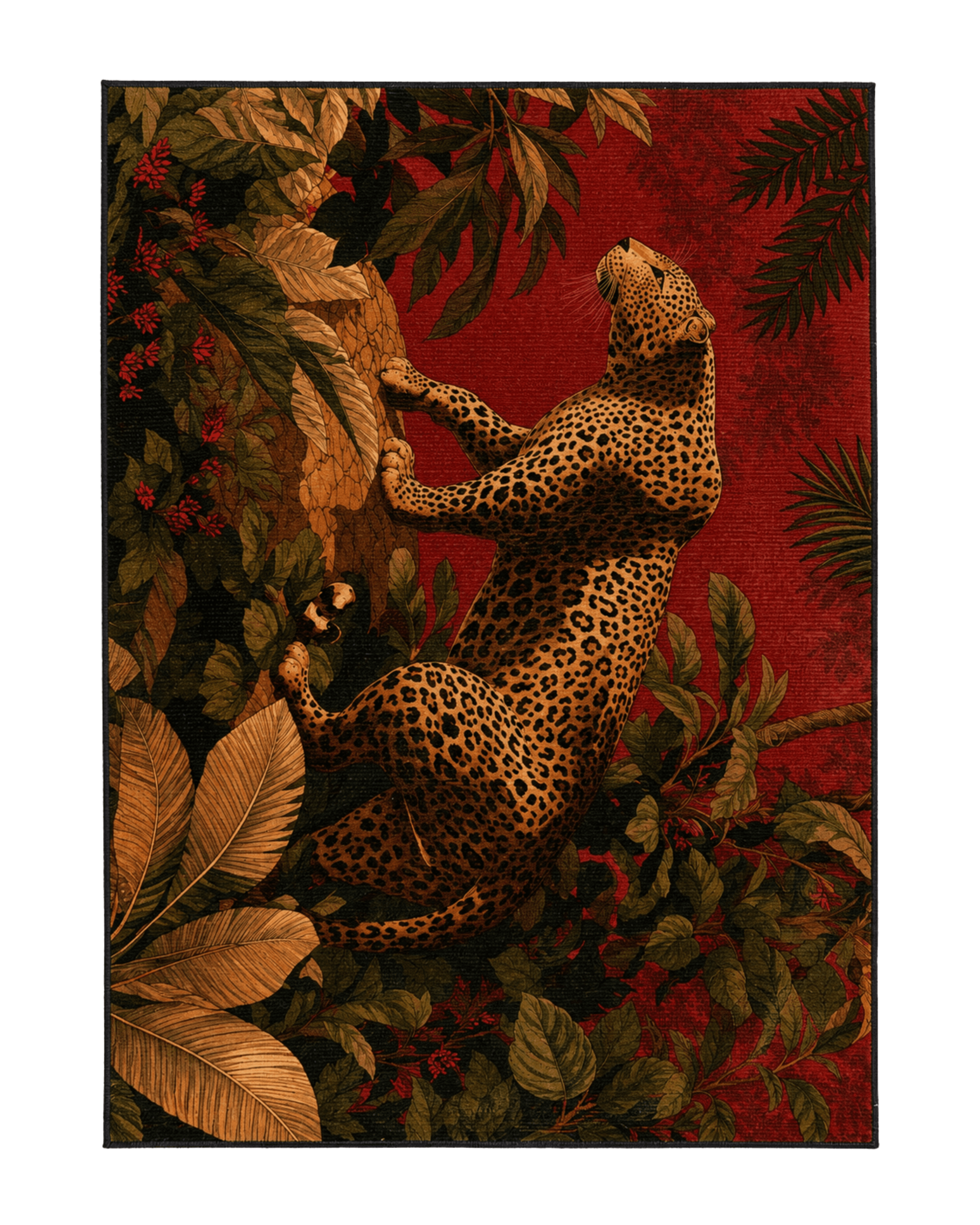 Wandering Leopard Area Rug