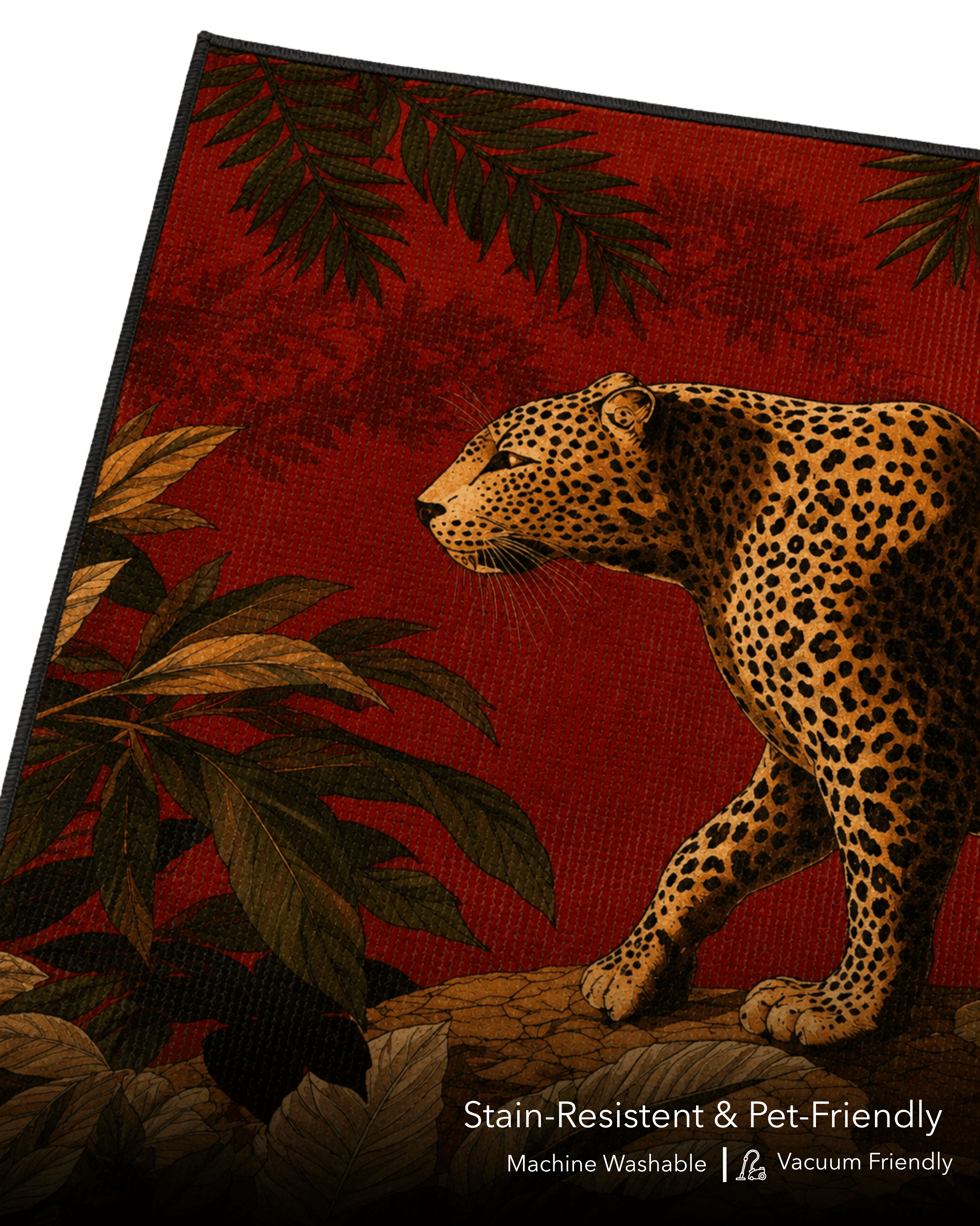 Wandering Leopard Area Rug