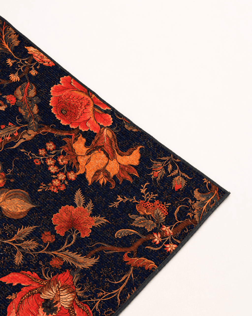 Dark Botanical Area Rug