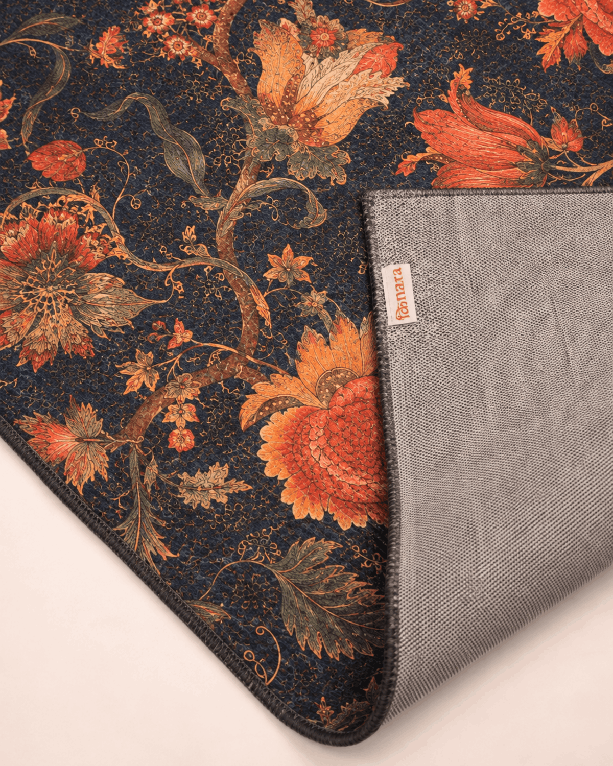 Dark Botanical Area Rug