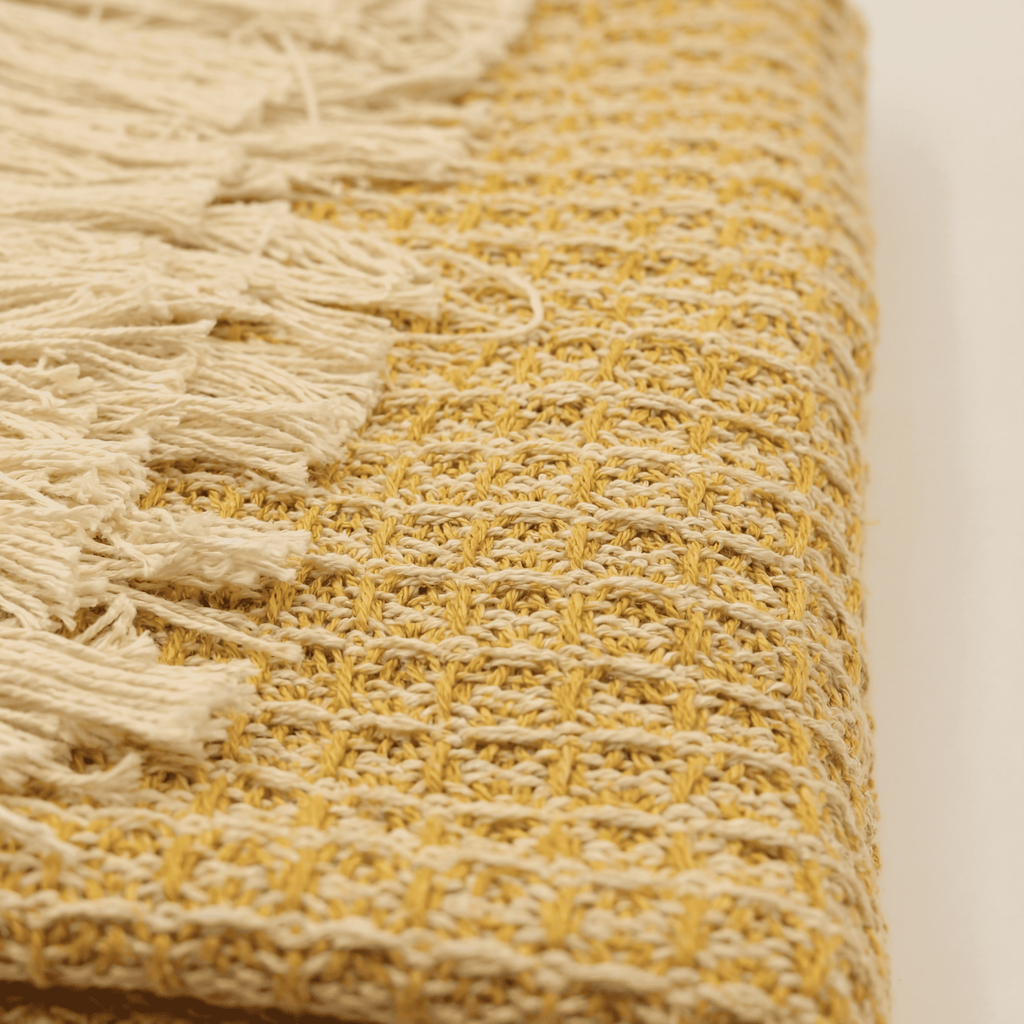 Golden Hour Waffle Throw