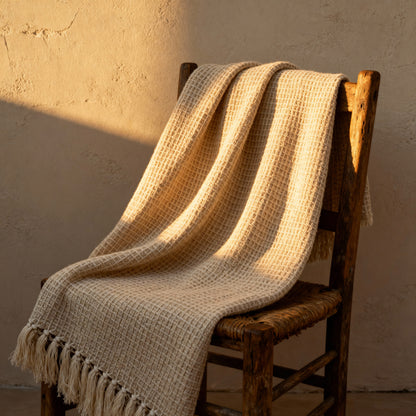 Sand Drift Waffle Throw