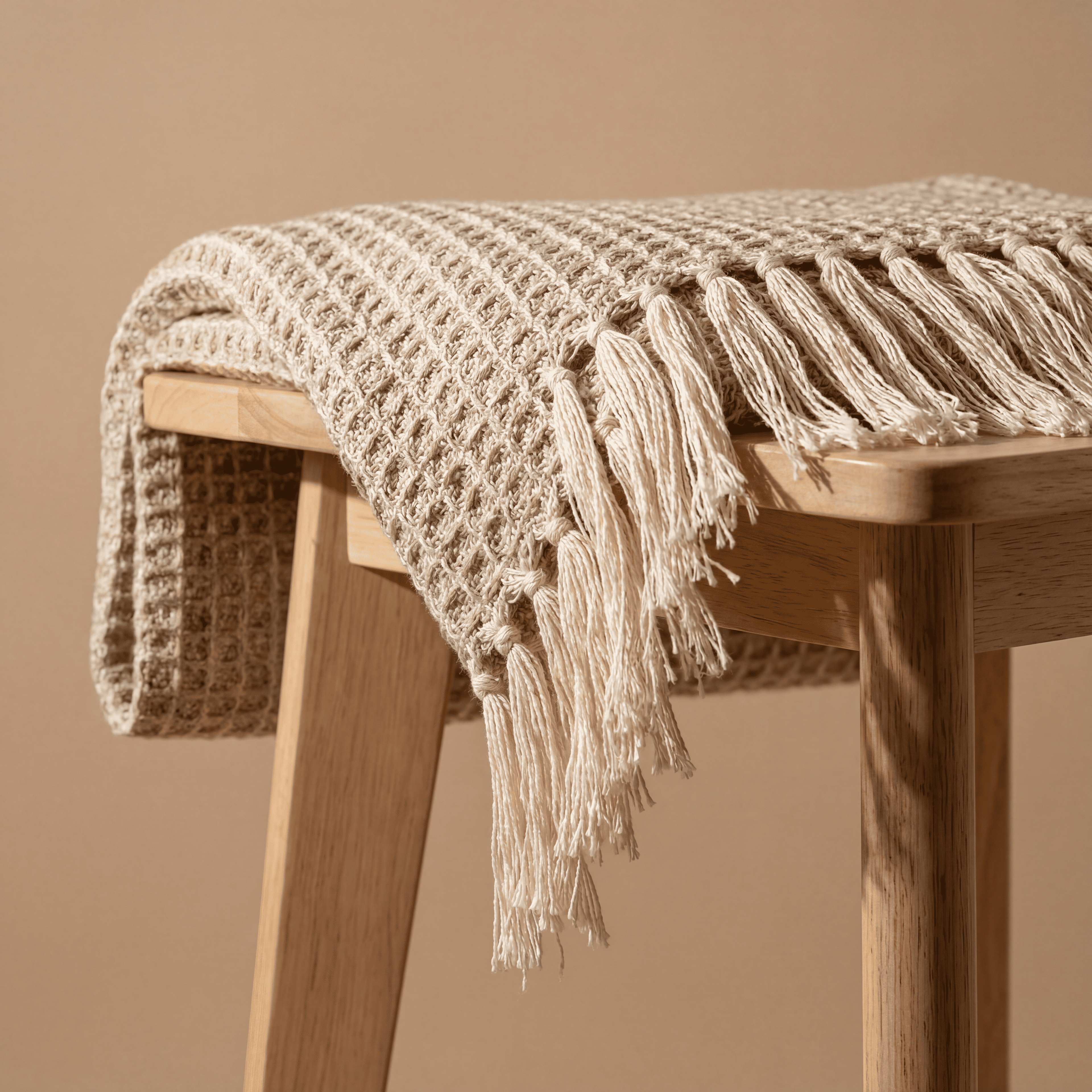 Sand Drift Waffle Throw