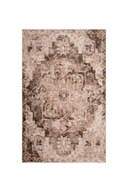 Decorative rug with intricate pattern on a white background