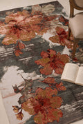 Painted Hibiscus Area rug