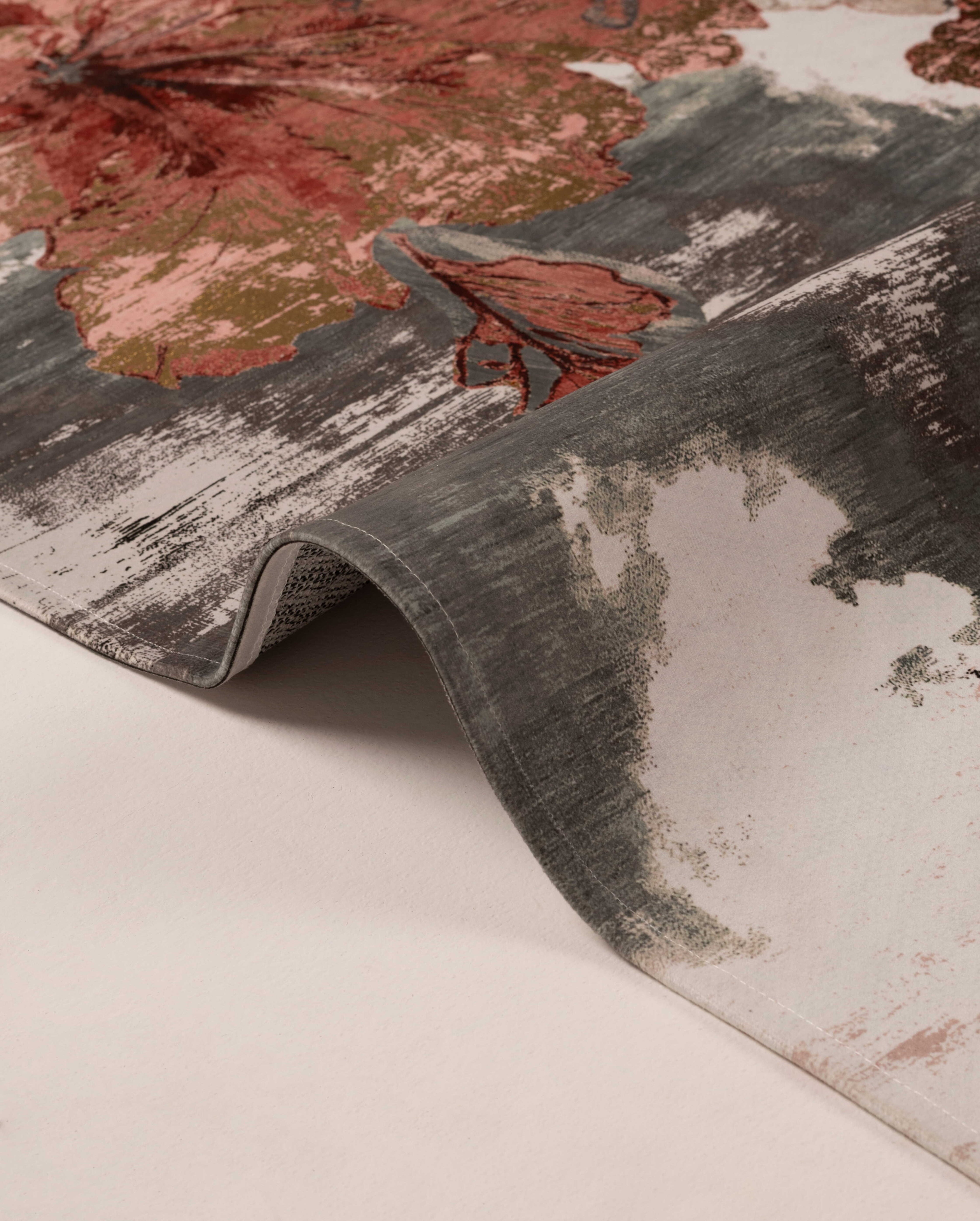 Painted Hibiscus Area rug