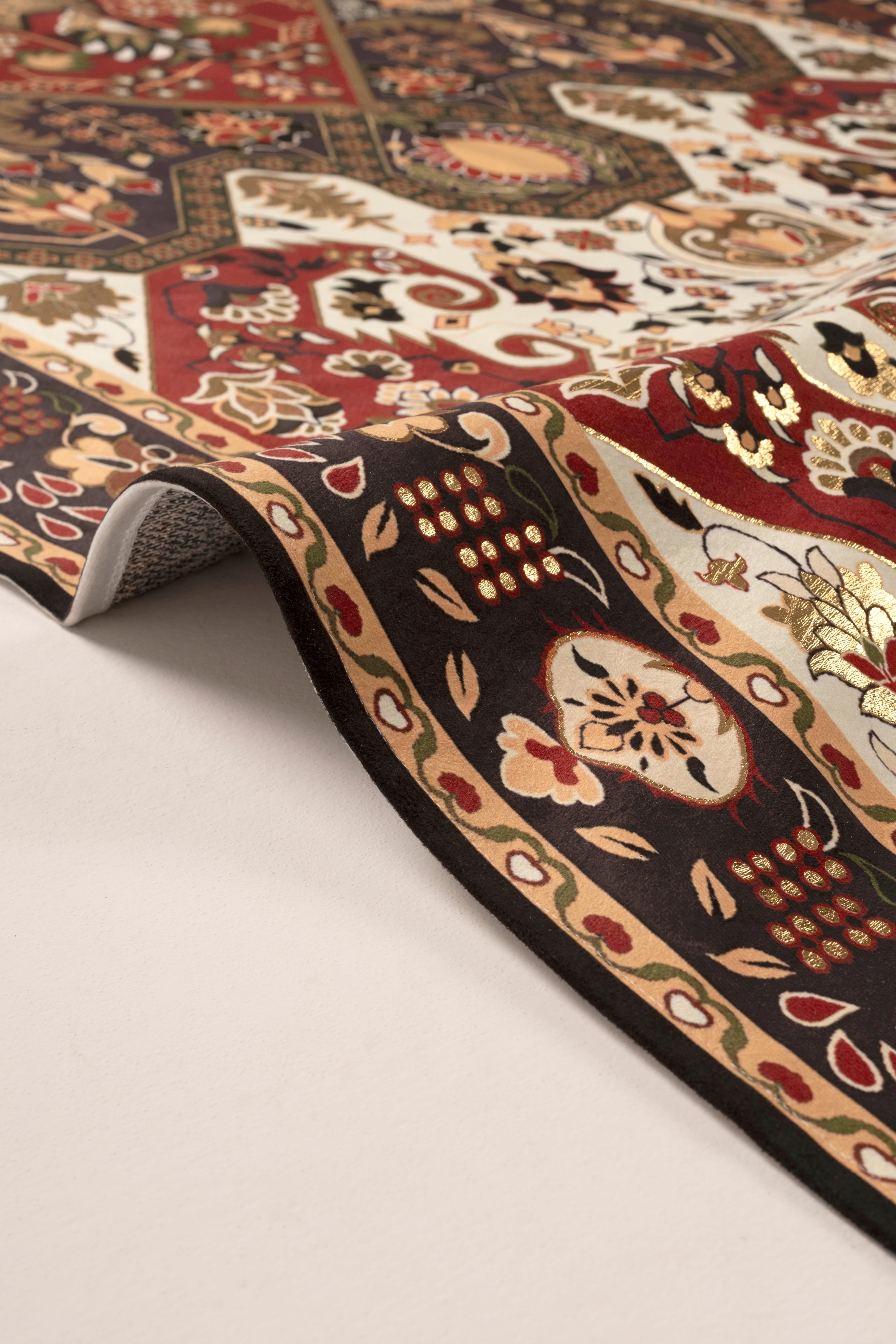 Crimson Rhapsody Area Rug