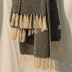 Charcoal Mist Waffle Throw