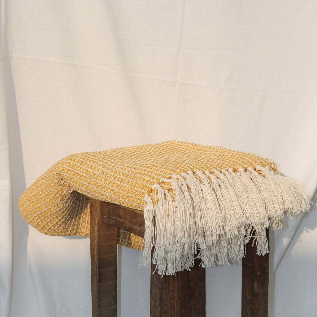 Golden Hour Waffle Throw