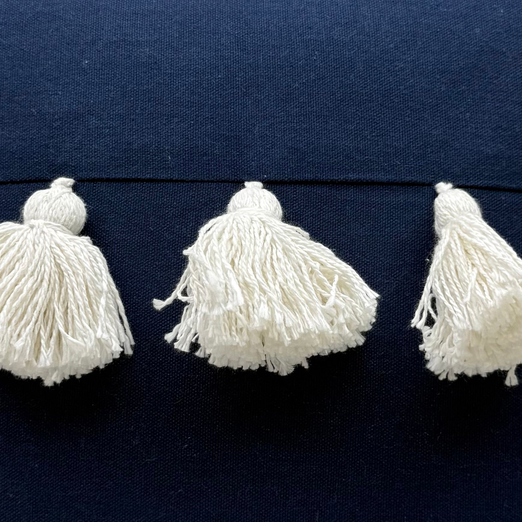 Midnight Tassel Cushion Cover