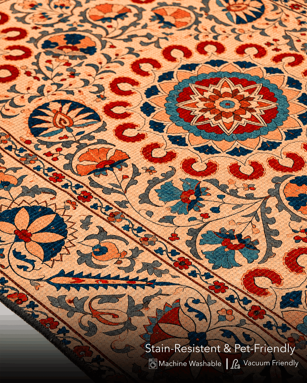 Modern Suzani Area Rug