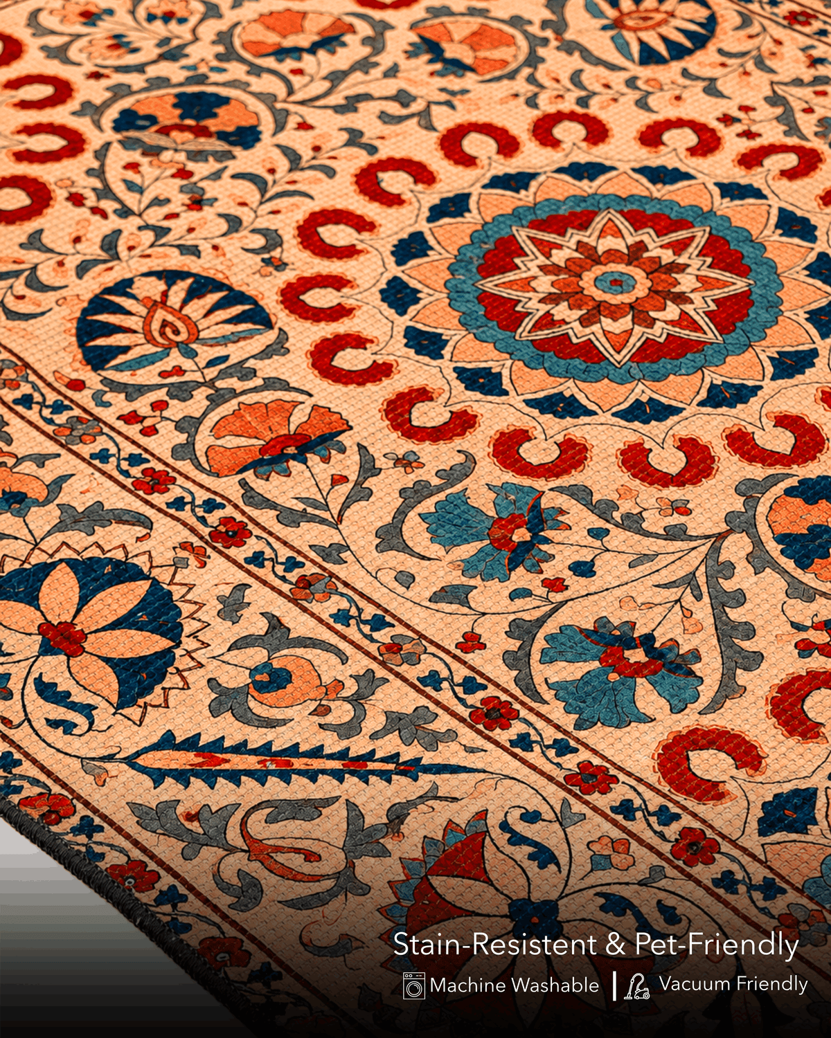 Modern Suzani Area Rug