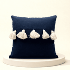 Midnight Tassel Cushion Cover