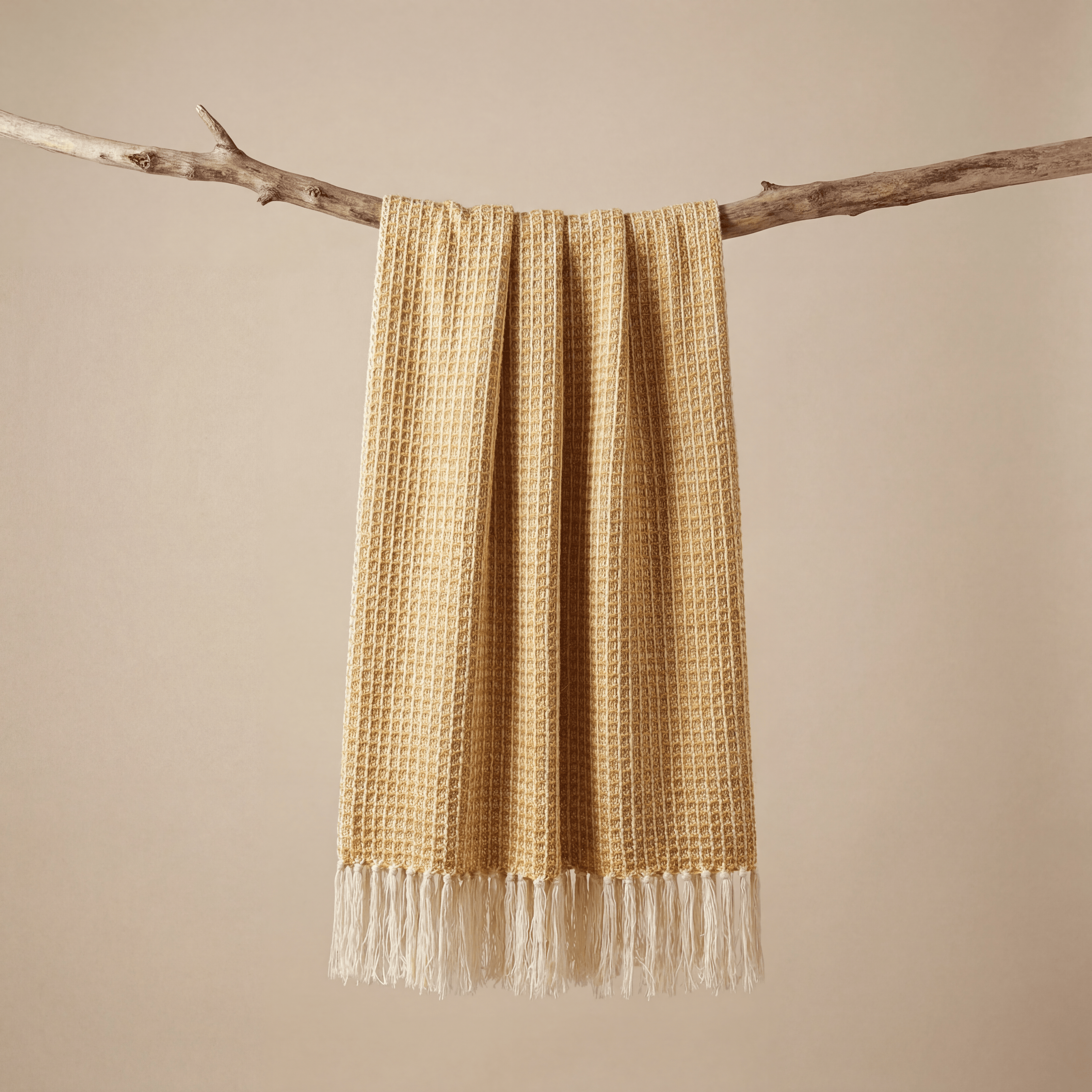 Golden Hour Waffle Throw