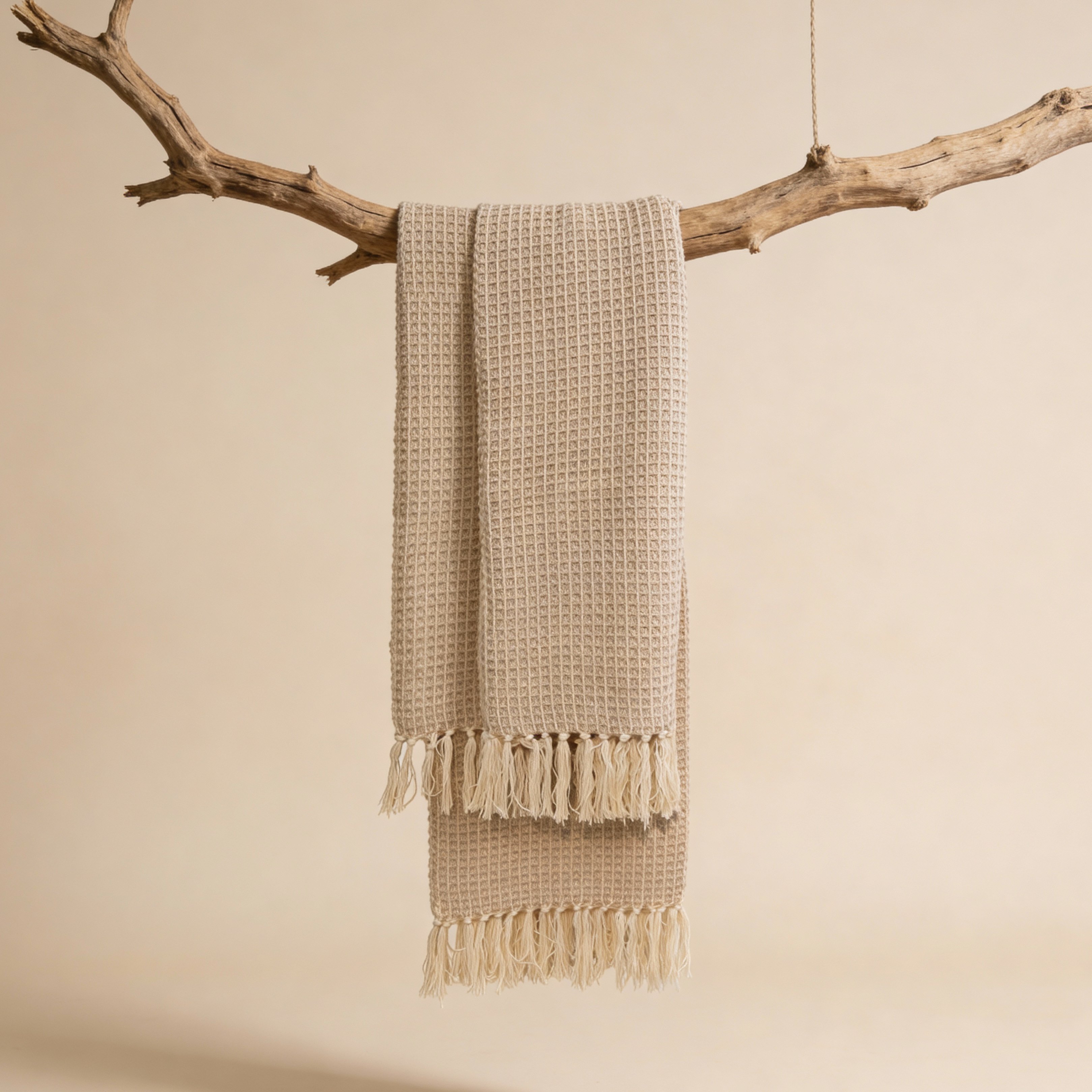 Sand Drift Waffle Throw