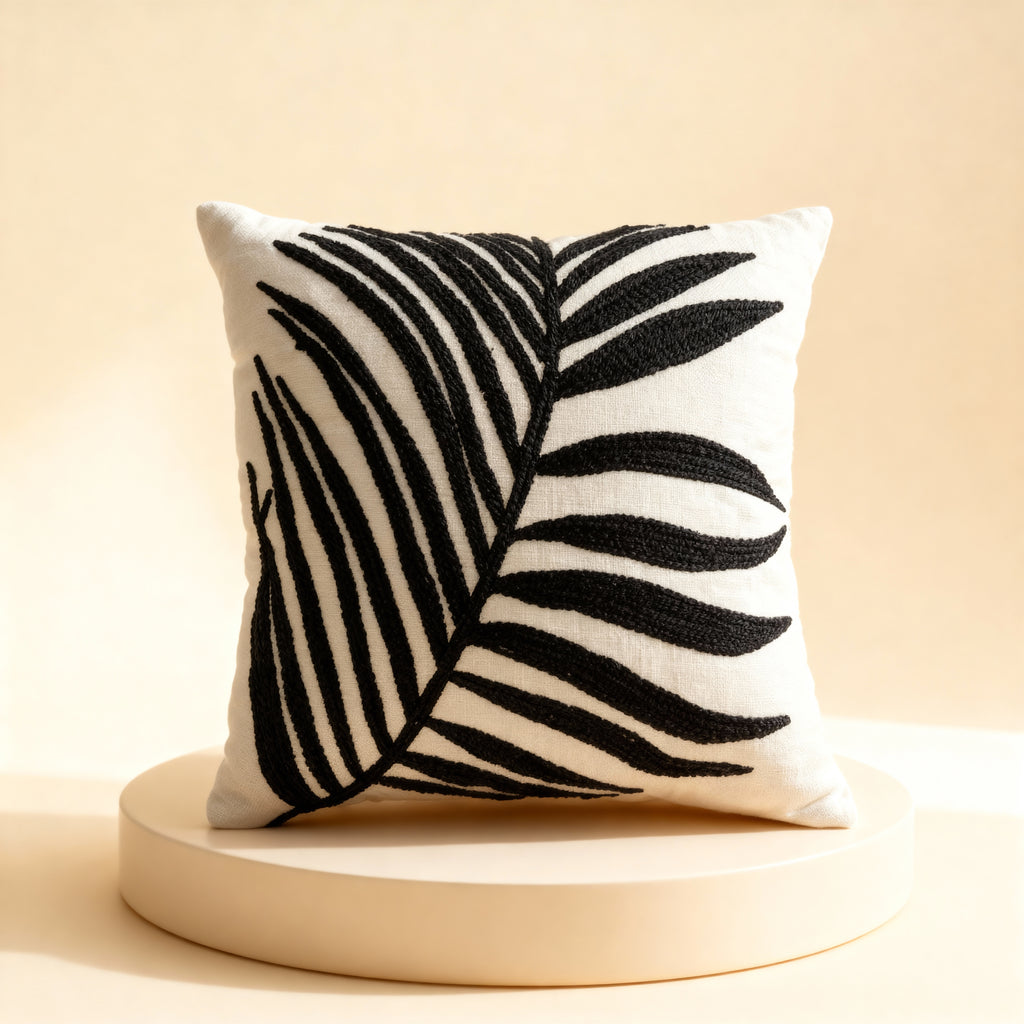Palm Noir Cushion Cover
