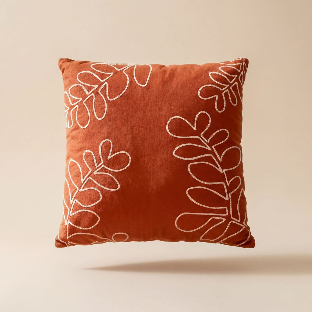 Earthen Bloom Cushion Cover
