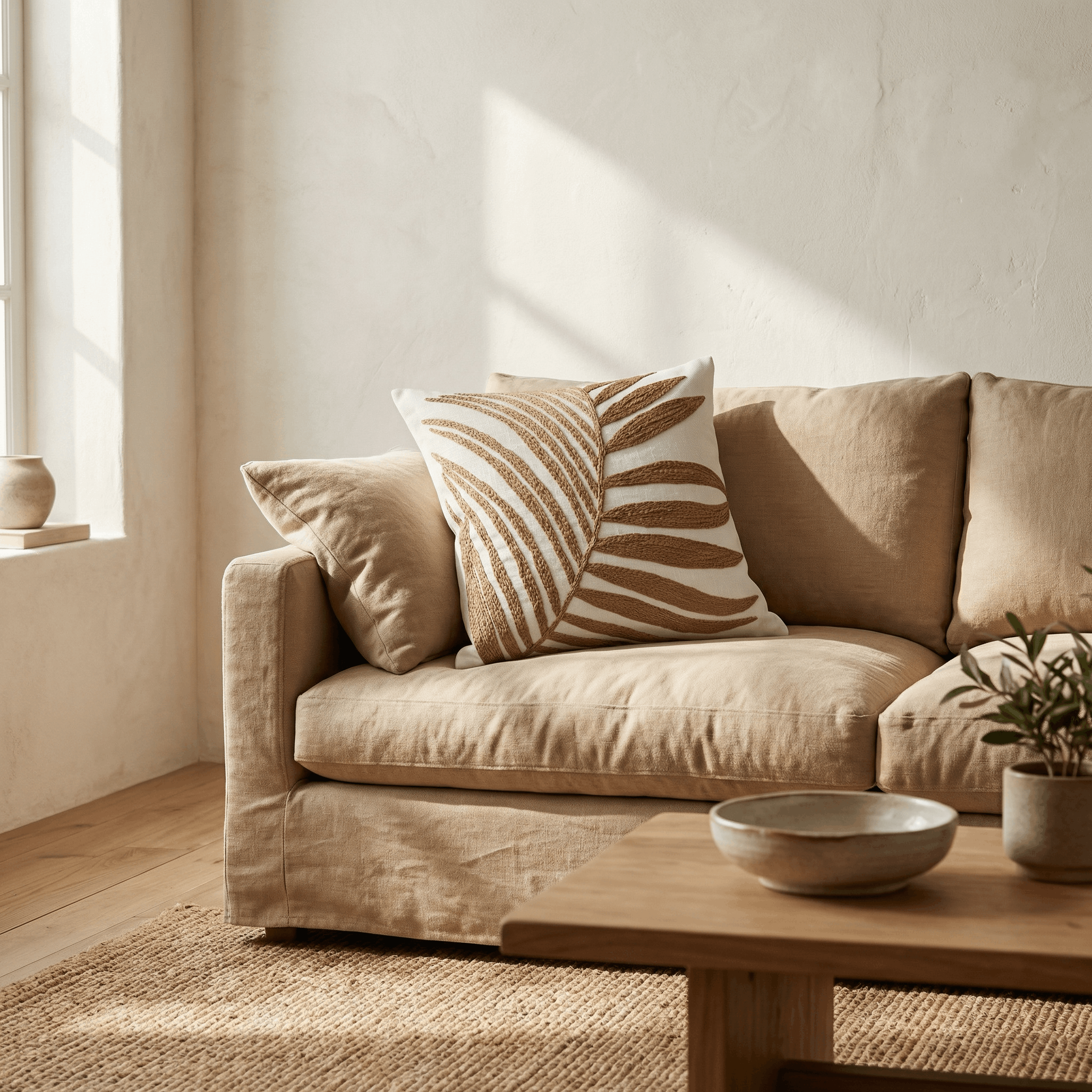 Dune Palm Cushion Cover