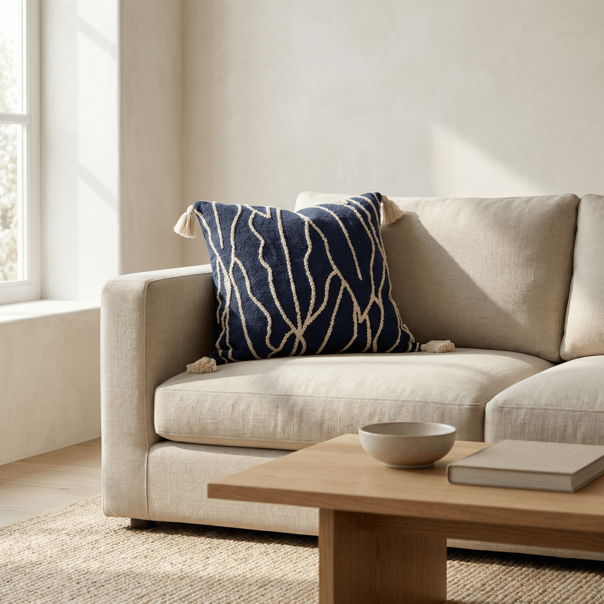 Dune Tassel Cushion Cover