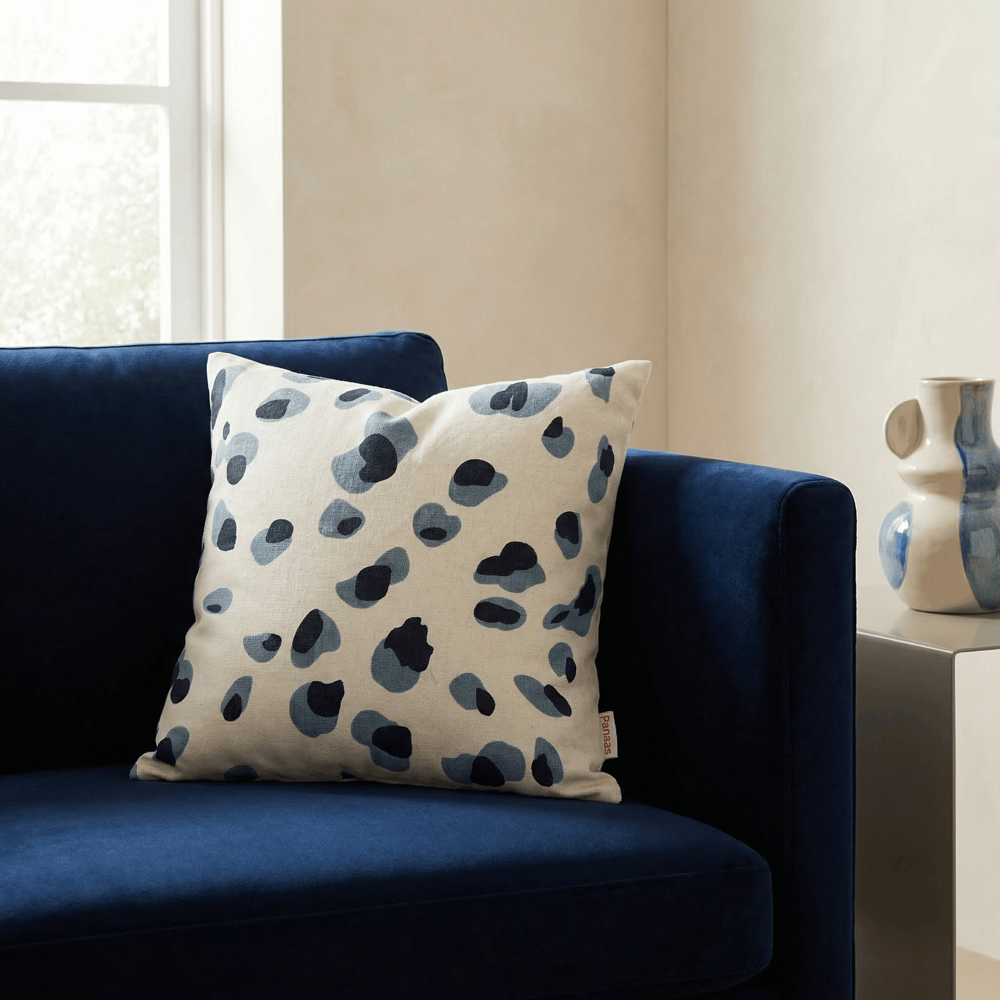 Two Tone Spot Cushion Cover