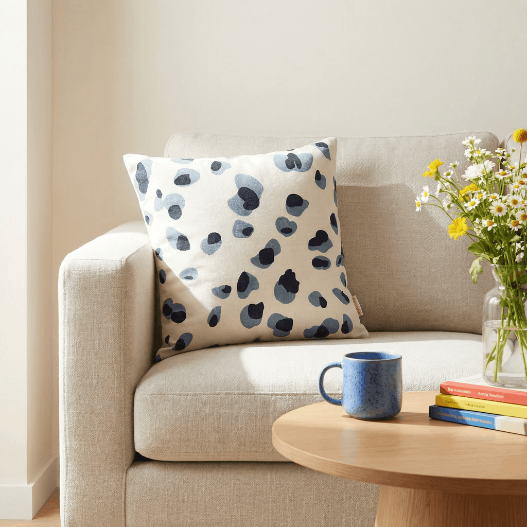 Two Tone Spot Cushion Cover