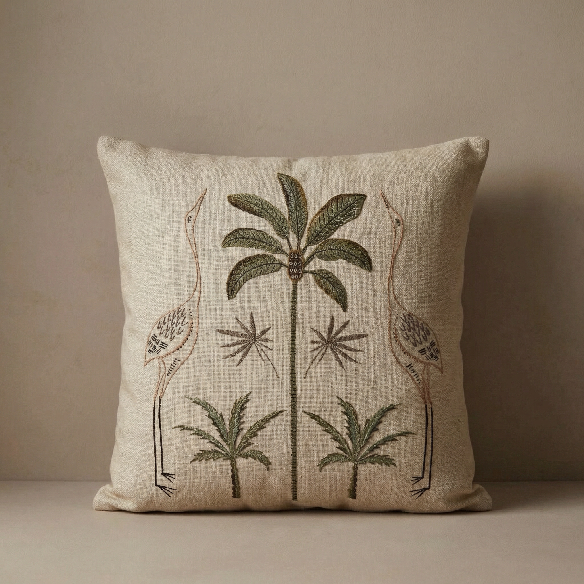 Vintage Flamingo Cushion Cover