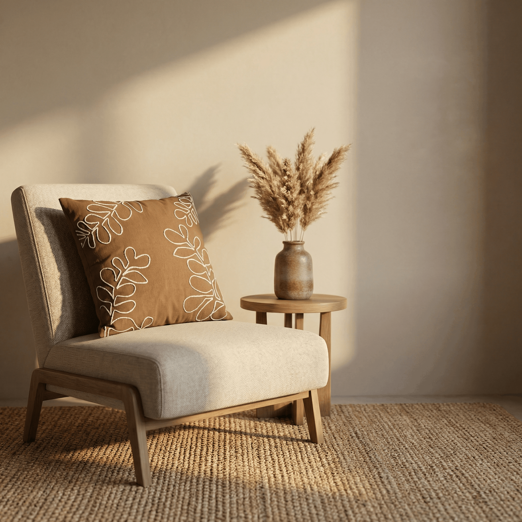 Earthen Bloom Cushion Cover