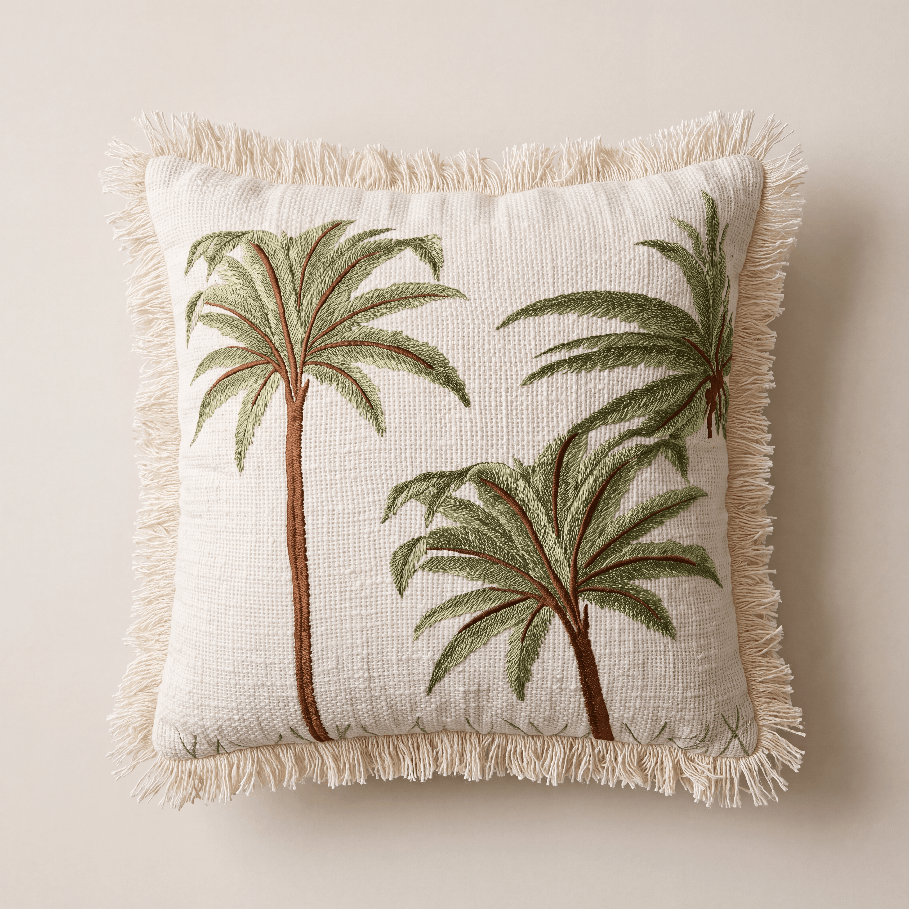 Oasis Fringe Grove Cushion Cover