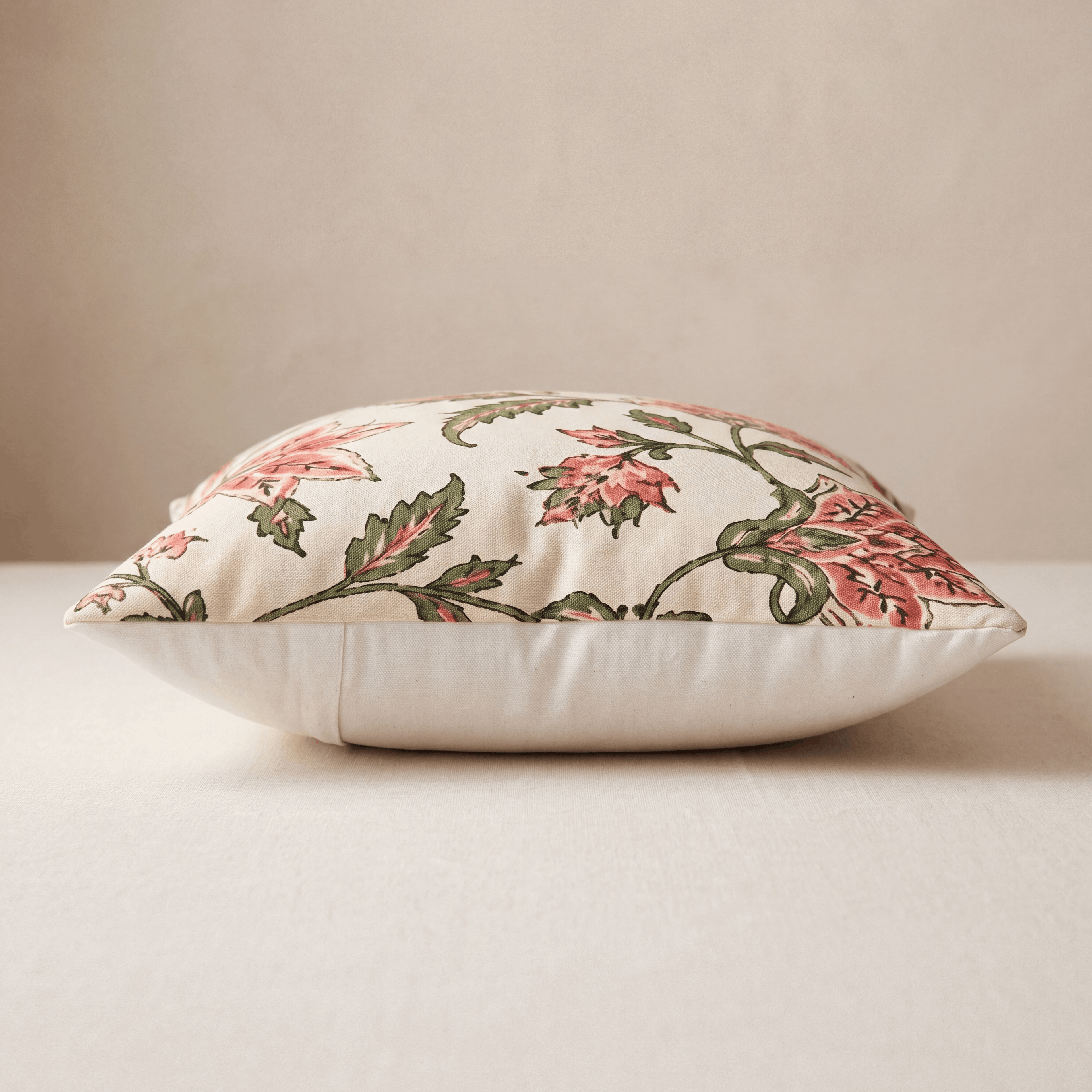 Coral Leaf Cushion Cover