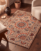 Modern Suzani Area Rug